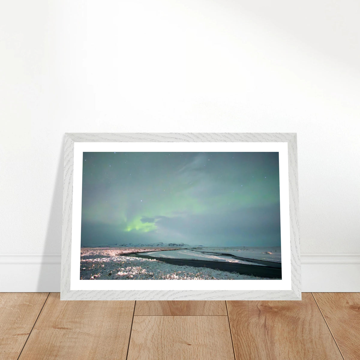 Iceland Northern Lights — Frozen Delta — framed or canvas wall art preview