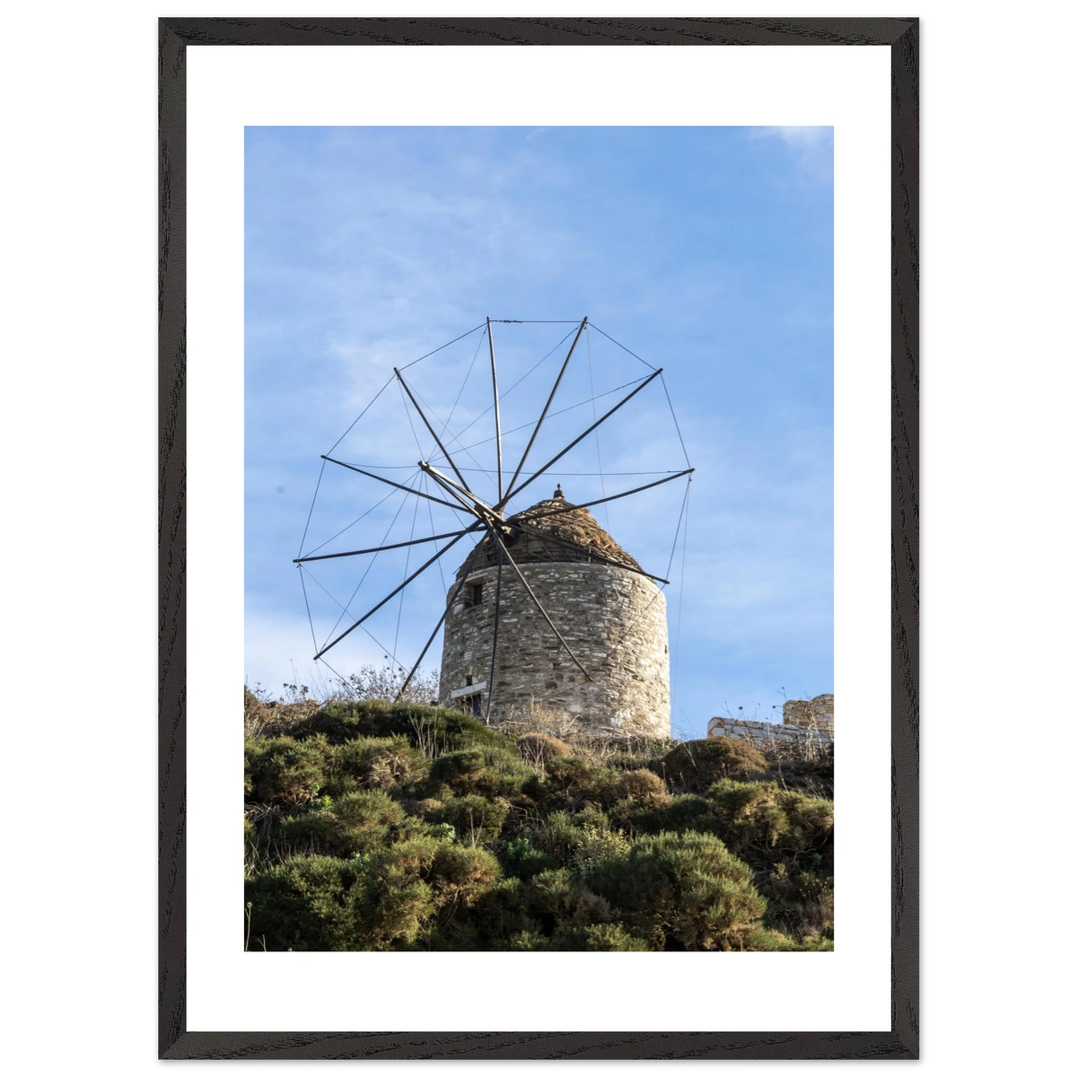Aegean Windmill — framed or canvas wall art preview