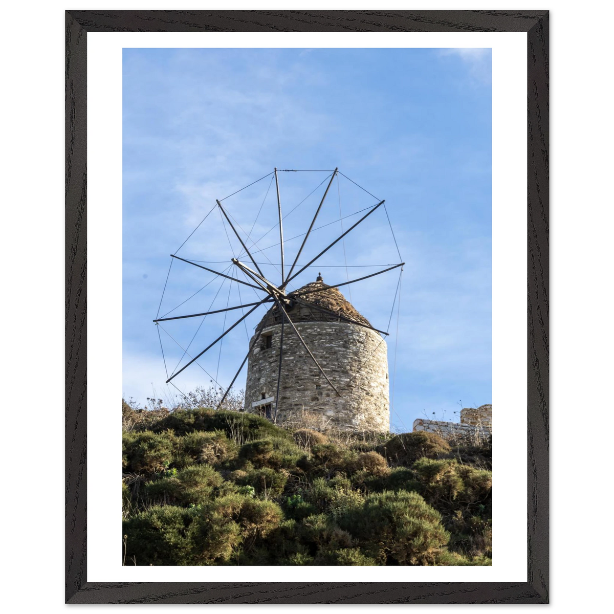 Aegean Windmill — framed or canvas wall art preview