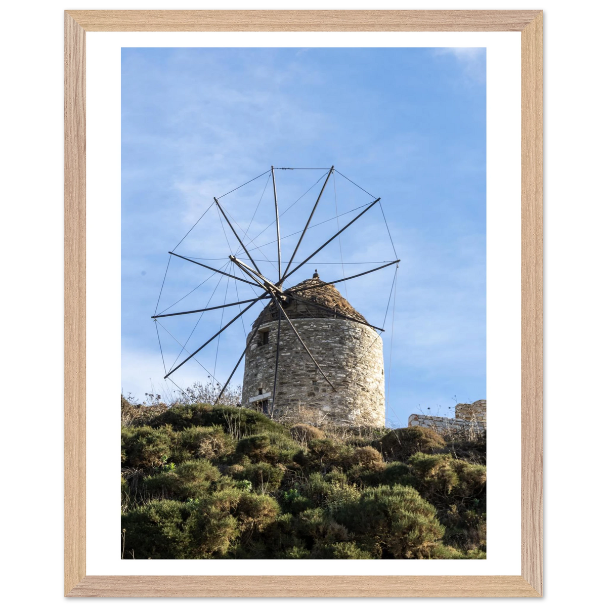 Aegean Windmill — framed or canvas wall art preview