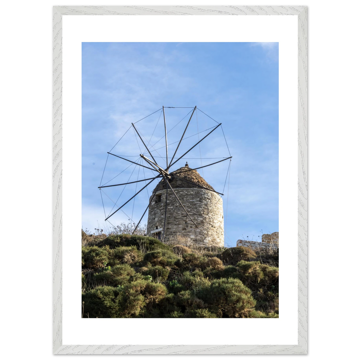 Aegean Windmill — framed or canvas wall art preview