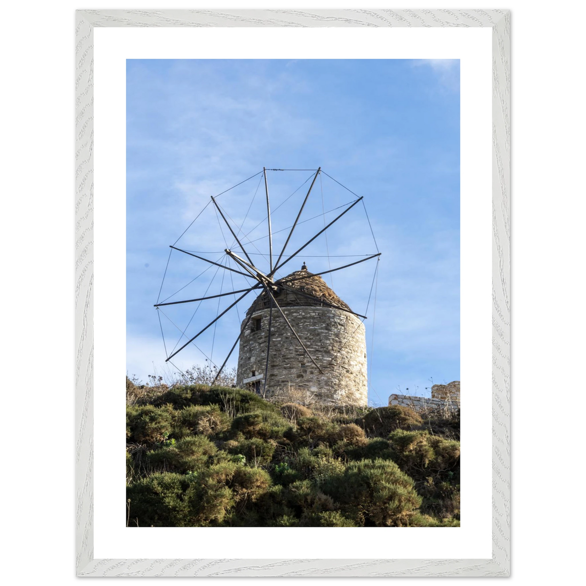 Aegean Windmill — framed or canvas wall art preview