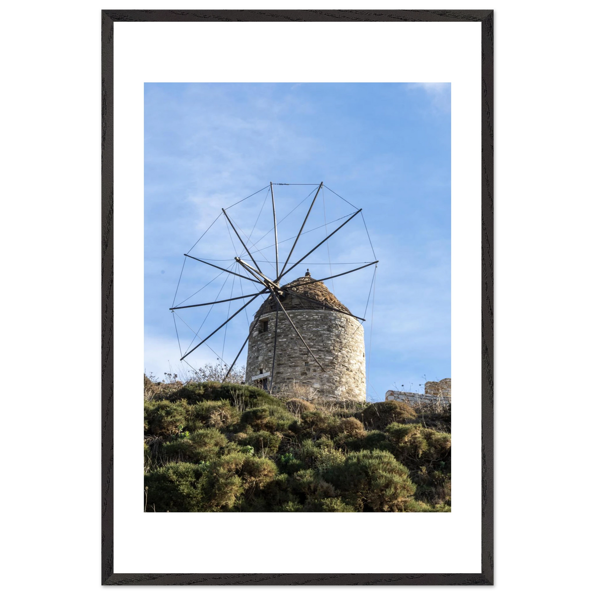Aegean Windmill — framed or canvas wall art preview