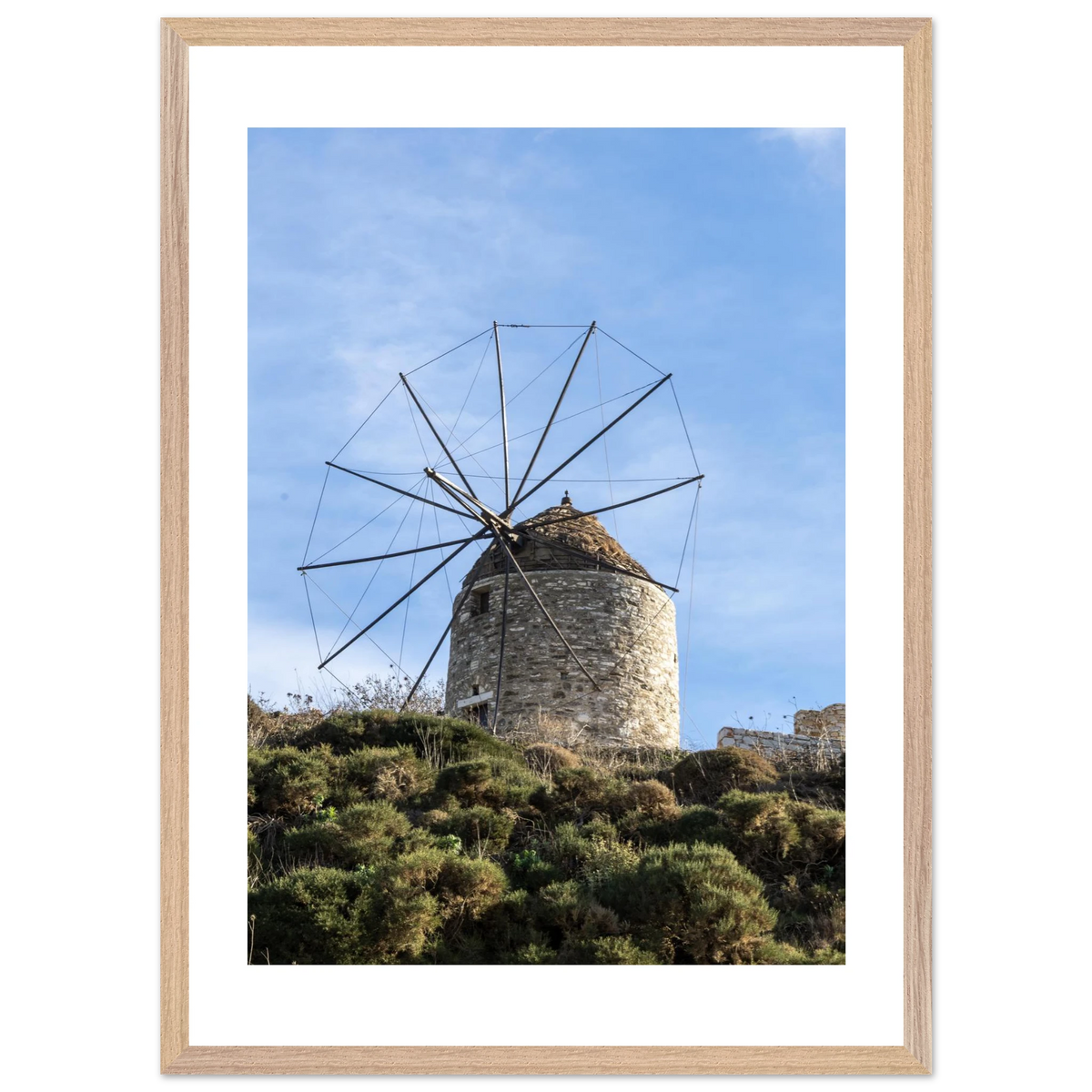 Aegean Windmill — framed or canvas wall art preview
