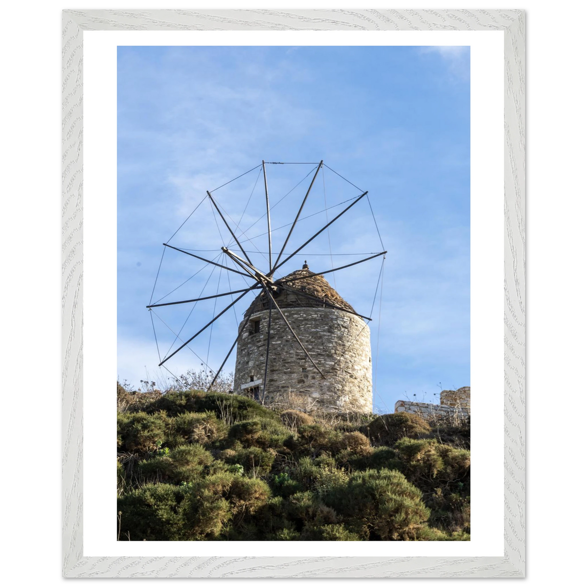 Aegean Windmill — framed or canvas wall art preview