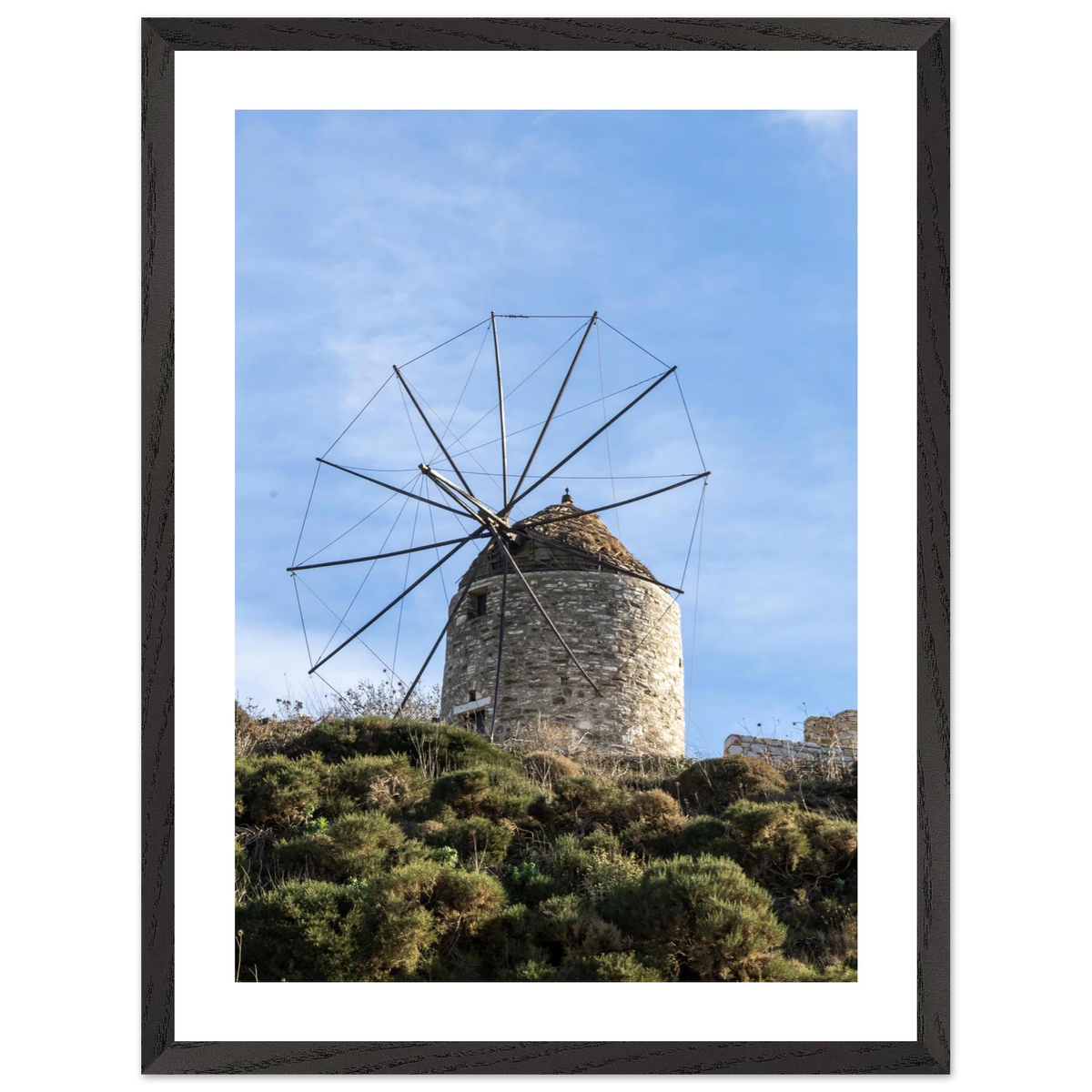 Aegean Windmill — framed or canvas wall art preview