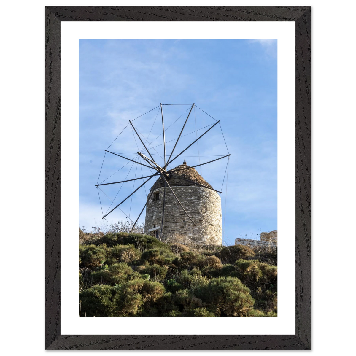 Aegean Windmill — framed or canvas wall art preview
