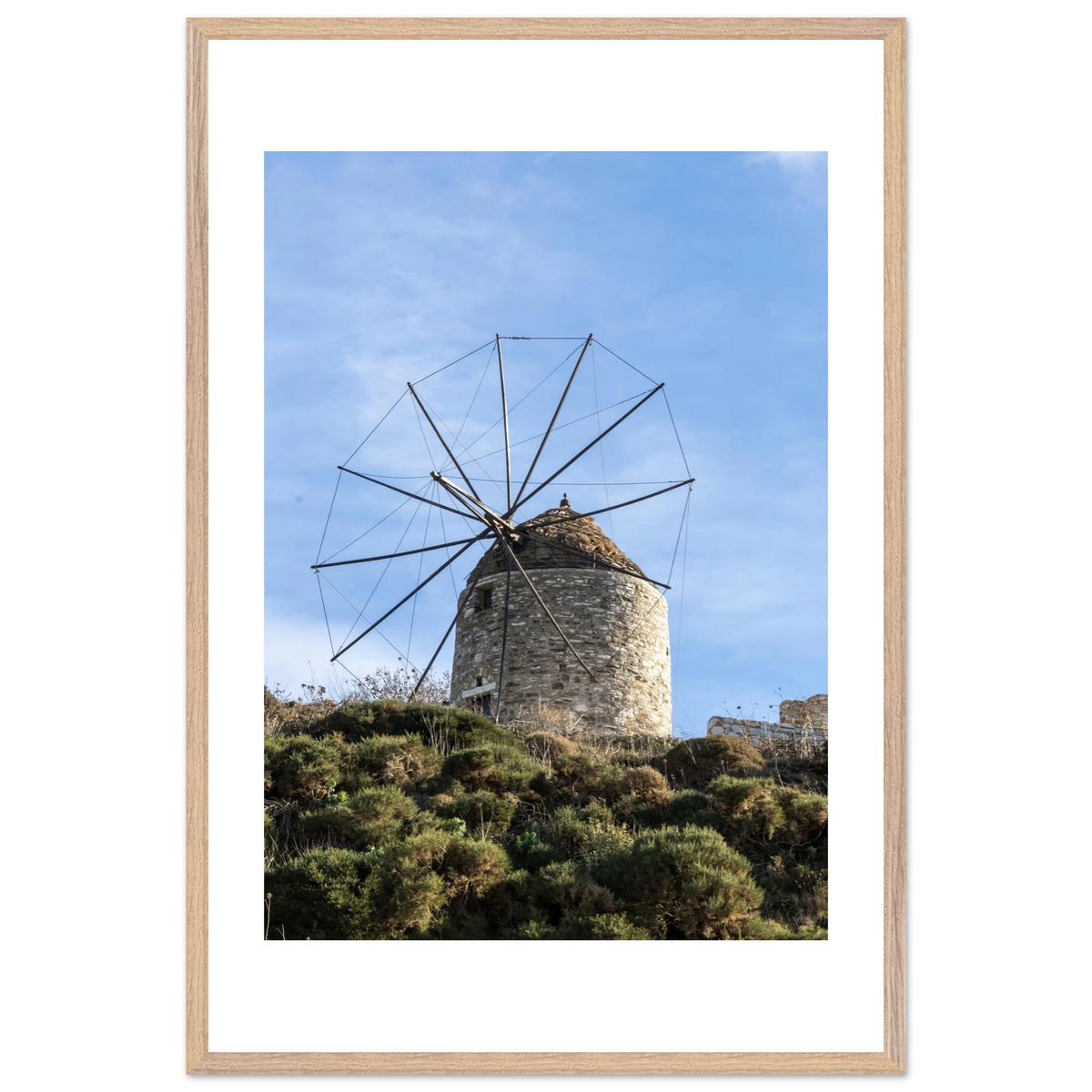 Aegean Windmill — framed or canvas wall art preview