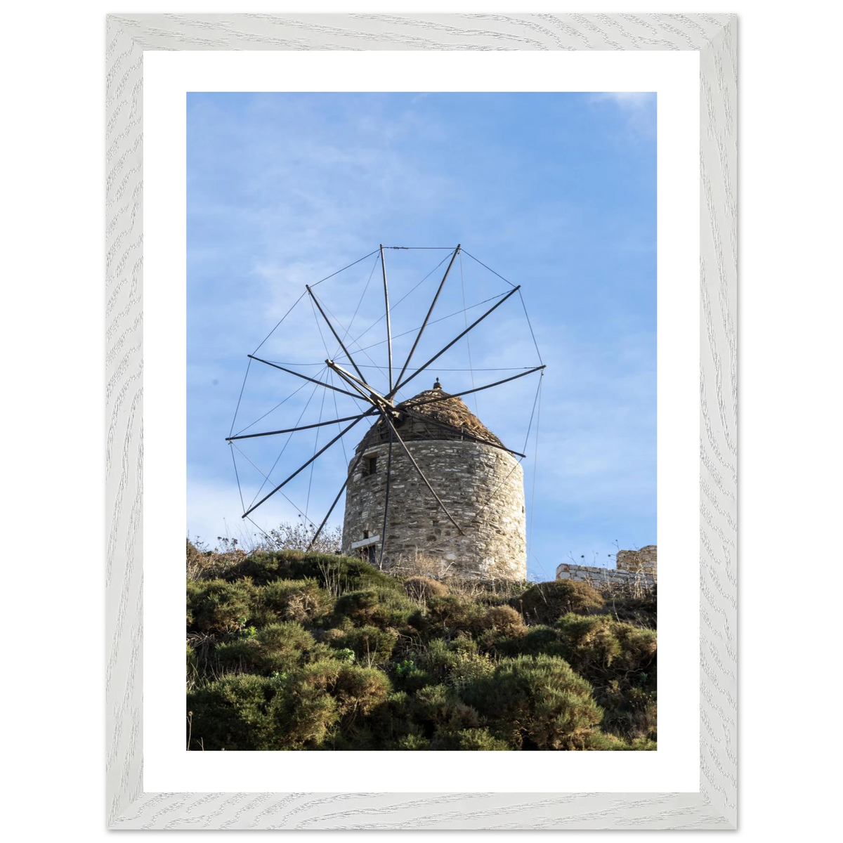 Aegean Windmill — framed or canvas wall art preview
