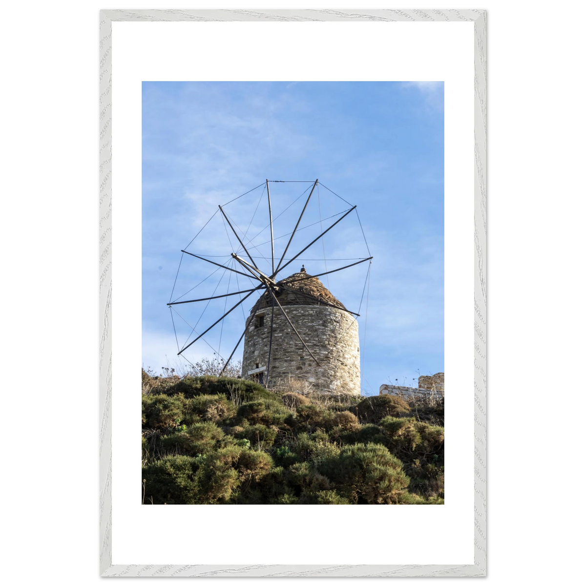 Aegean Windmill — framed or canvas wall art preview