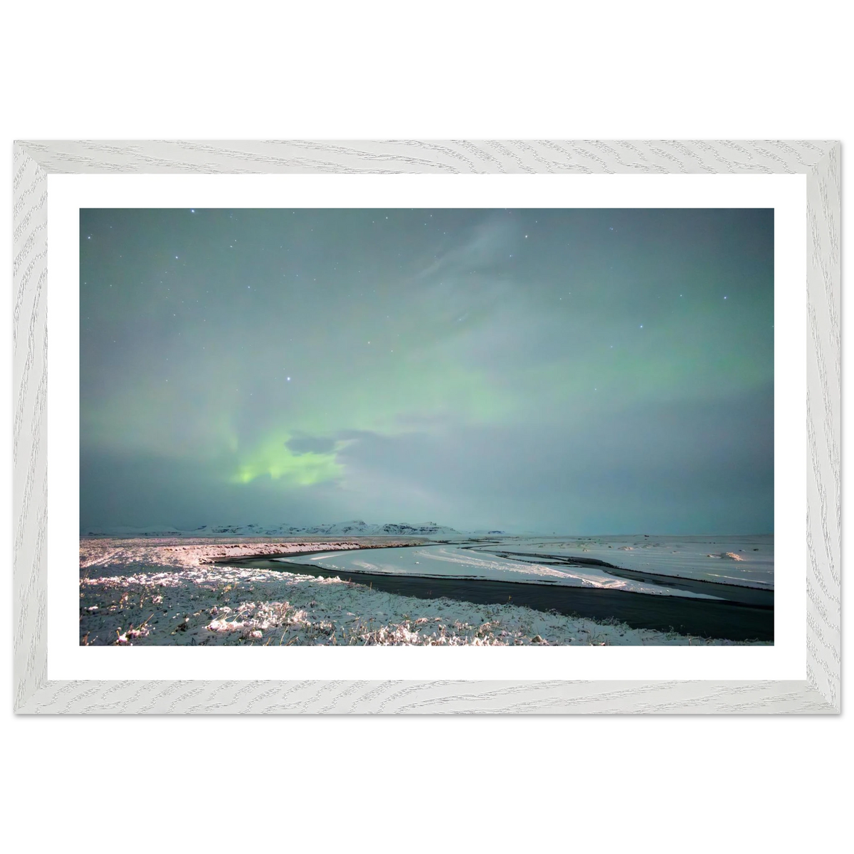 Iceland Northern Lights — Frozen Delta — fine art photography print
