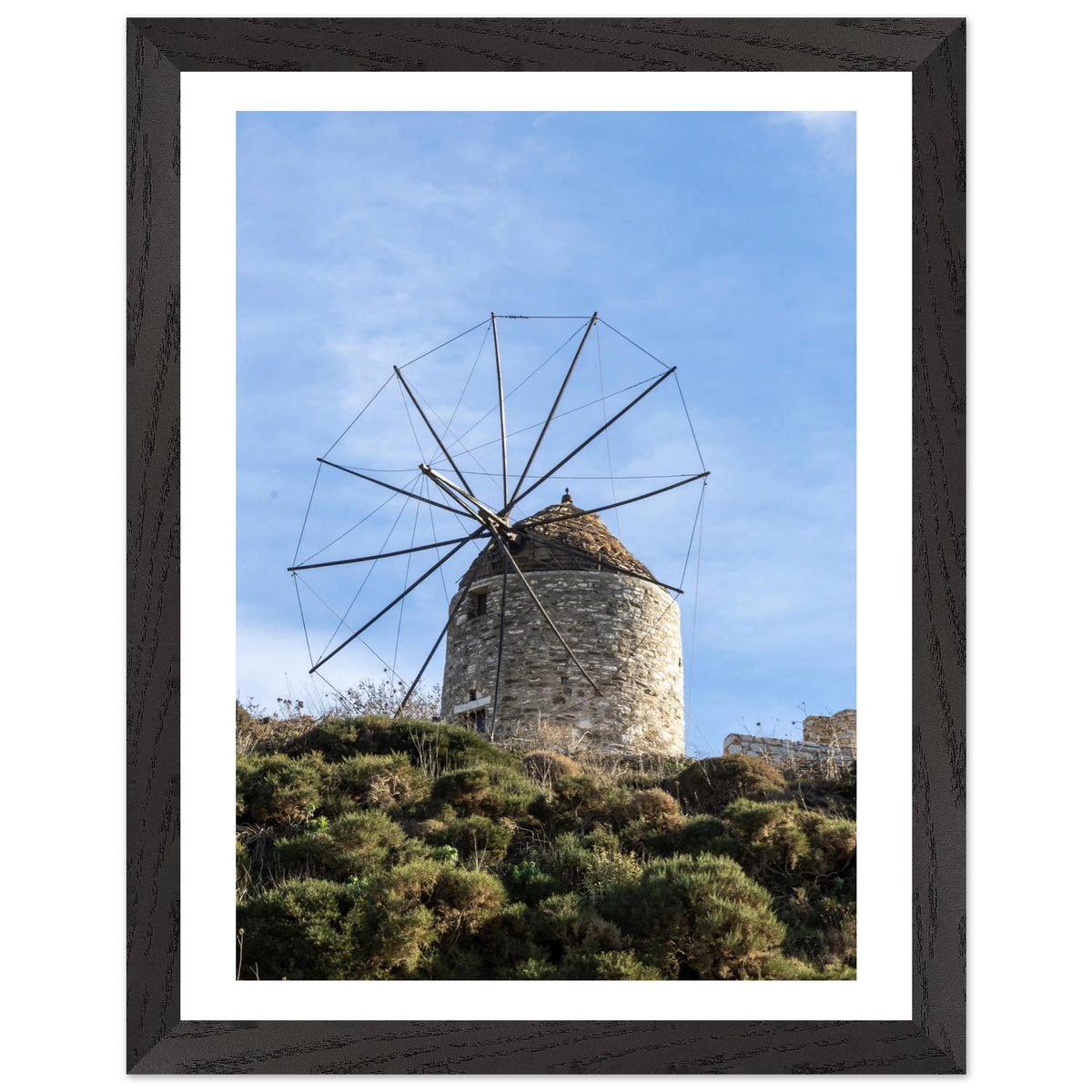 Aegean Windmill — framed or canvas wall art preview
