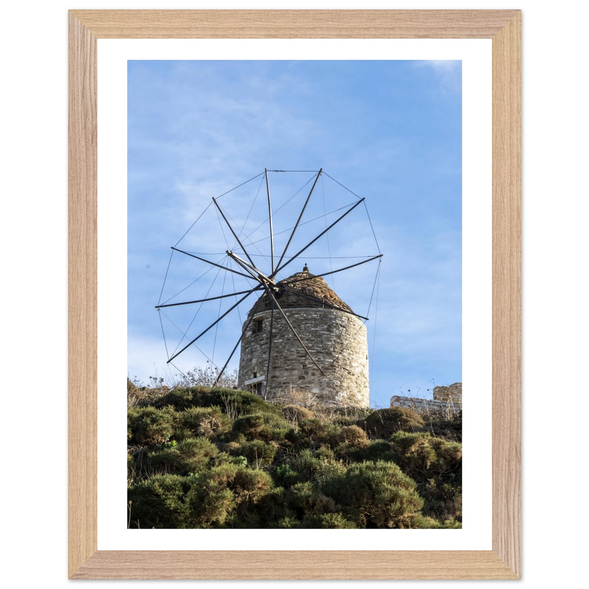 Aegean Windmill — framed or canvas wall art preview